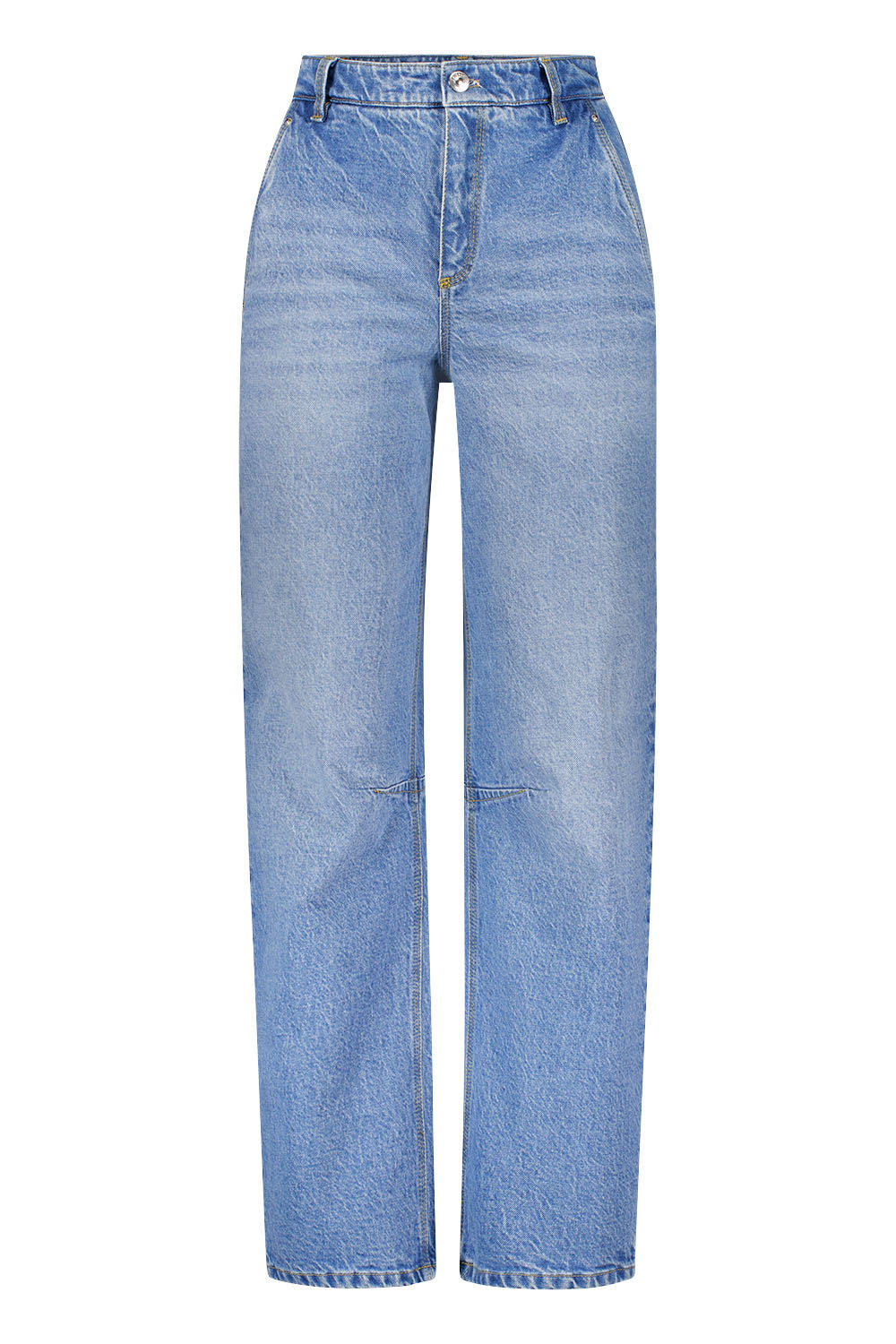 Gardeur Women Damen Hose ULLA4-HIGH - Modern - ULLA4-HIGH-670521-7365 - bleach used - Blau