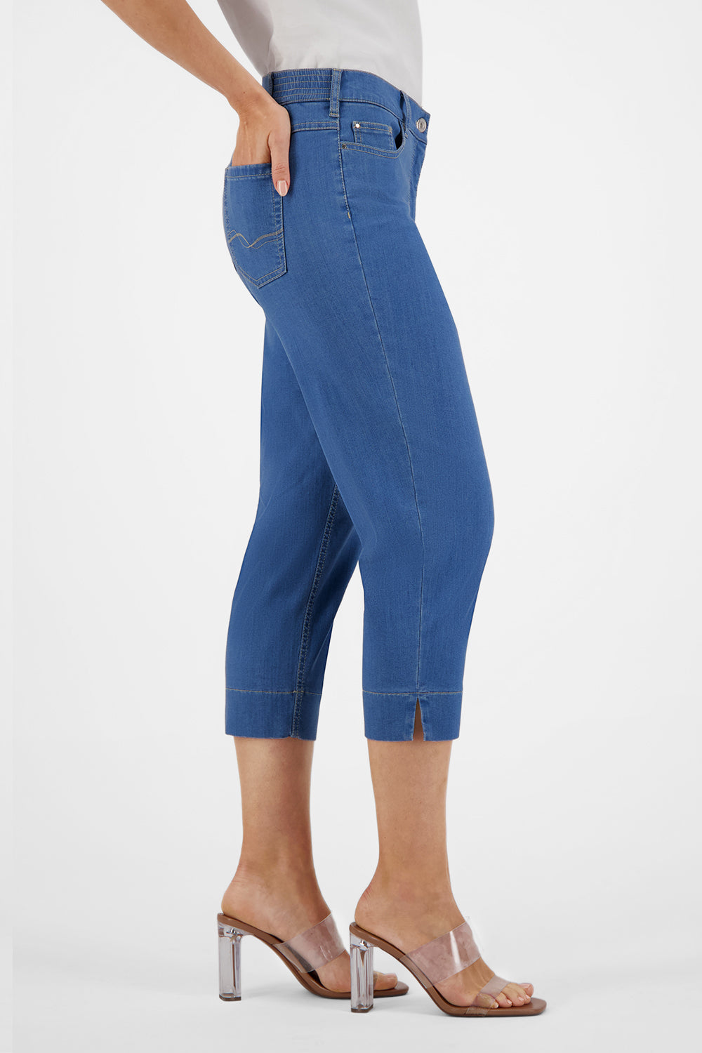 Gardeur Women Damen Hose GRETAH-C - Comfortable Fit - GRETAH-C-970041-9265 - bleach - Blau