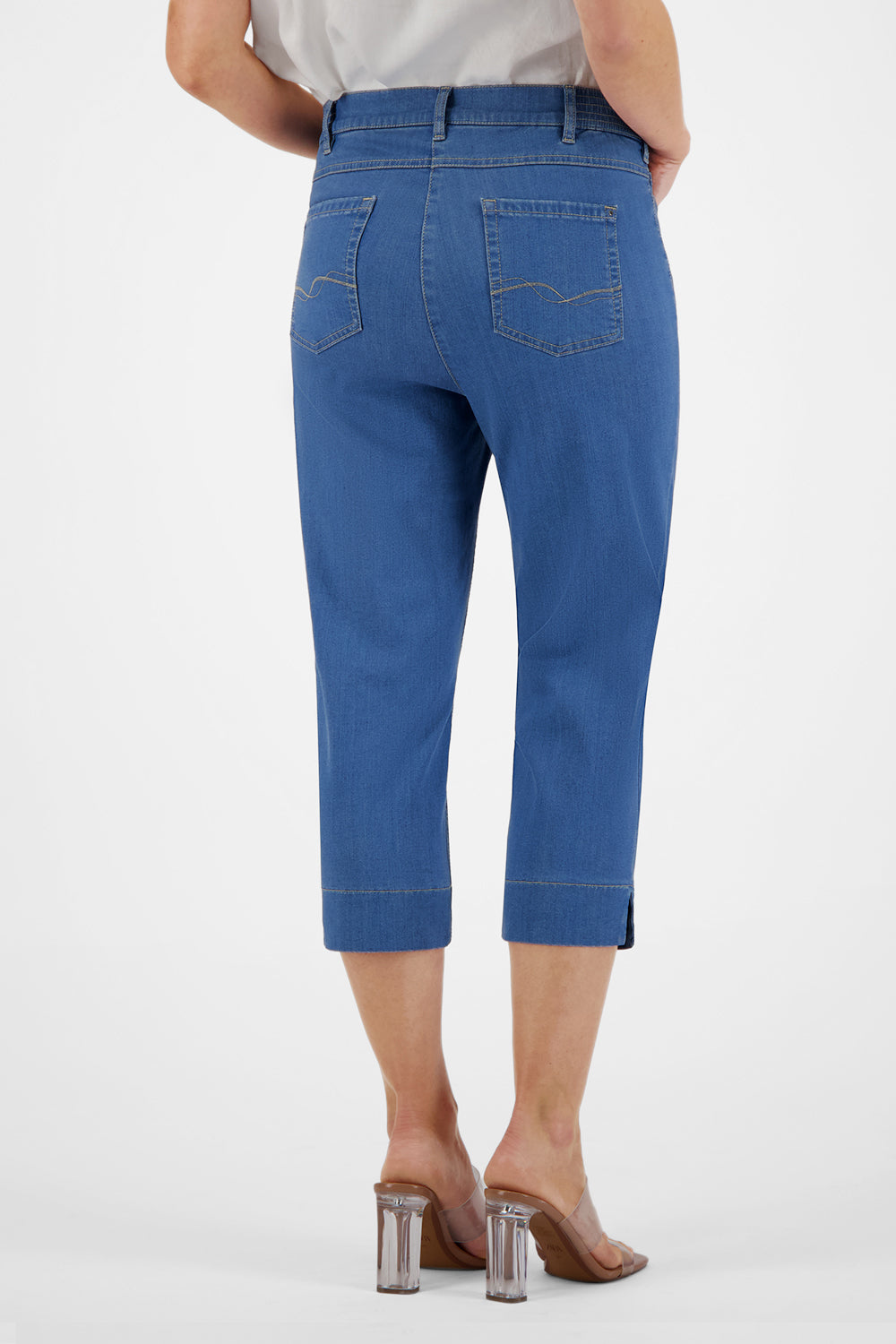 Gardeur Women Damen Hose GRETAH-C - Comfortable Fit - GRETAH-C-970041-9265 - bleach - Blau