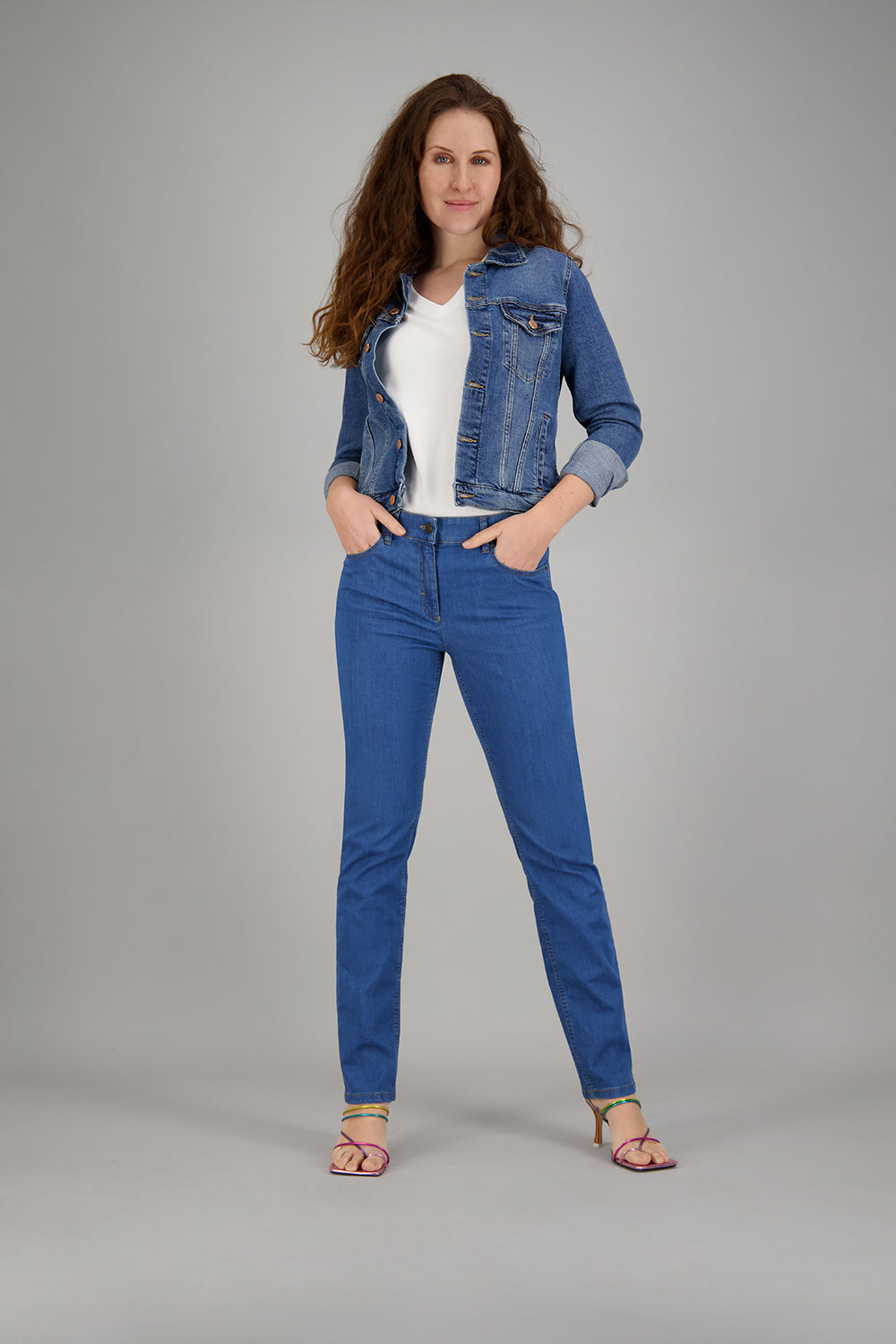 Gardeur Women Damen Hose CORAH - Special Fit - CORAH-970041-9267 - stone - Grau