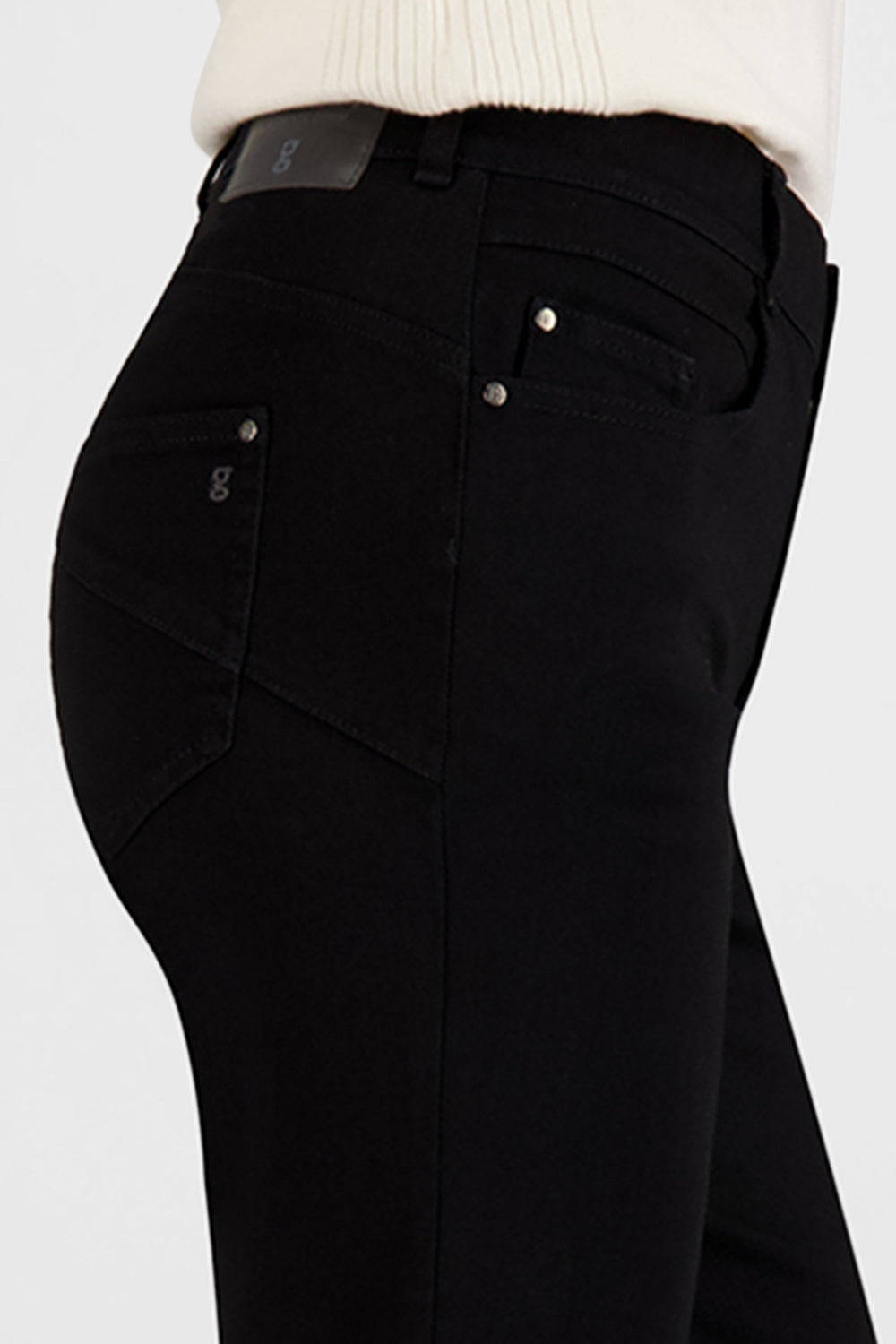 Gardeur Women Damen Hose ZURI126 - Slim Fit - ZURI126-670721-7799 - black black - Schwarz