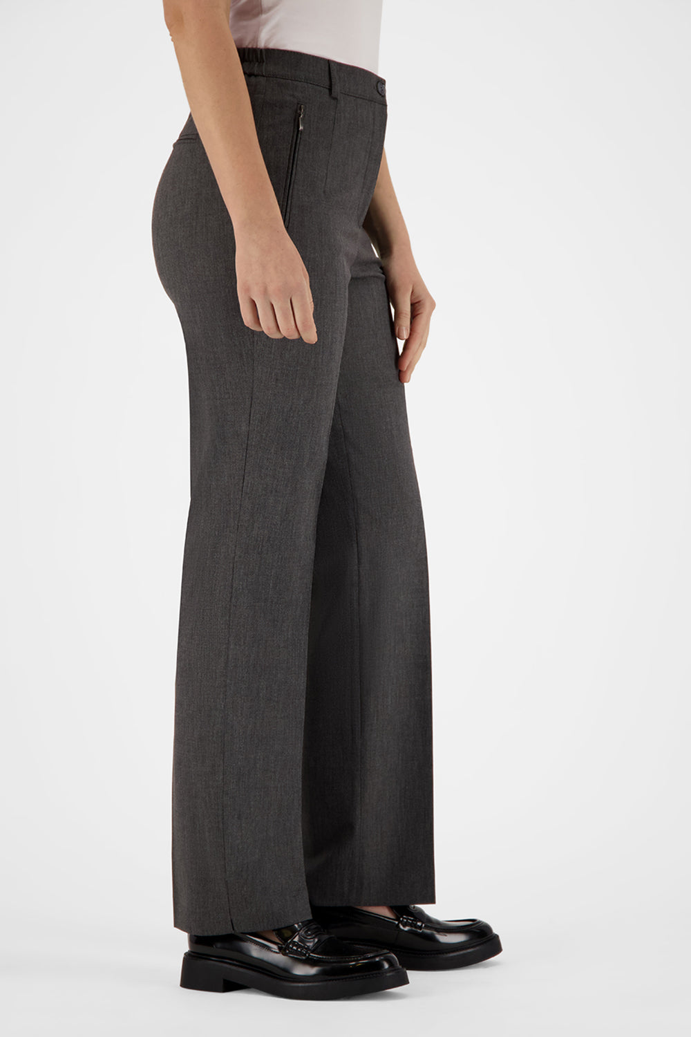 Gardeur Women Damen Hose KAREN1 - Comfortable Fit - KAREN1-602111-1089 - dunkelgrau - Grau