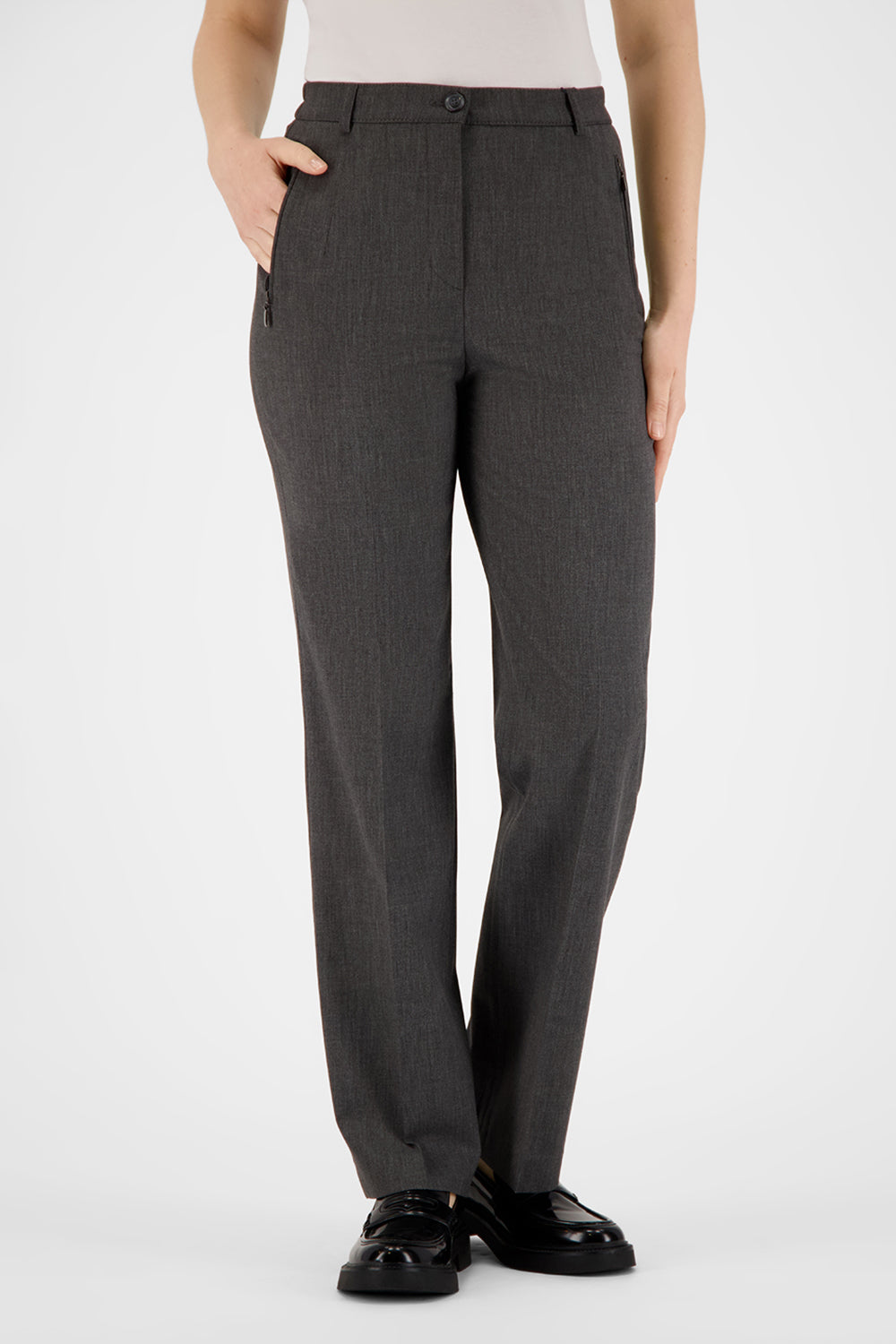 Gardeur Women Damen Hose KAREN1 - Comfortable Fit - KAREN1-602111-1089 - dunkelgrau - Grau
