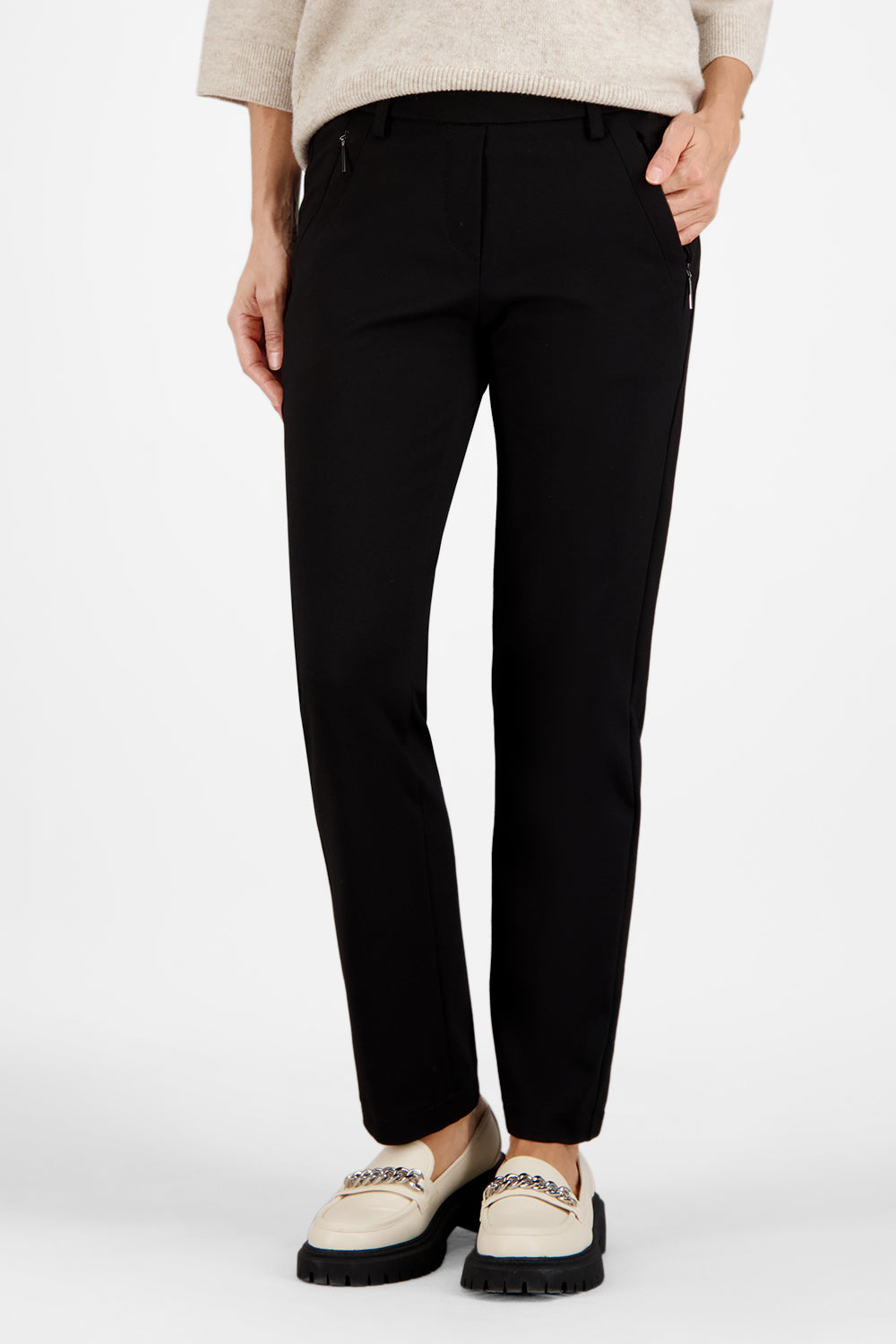 Gardeur Women Damen Hose ZENE57 - Slim - ZENE57-601461-1099 - schwarz - Schwarz