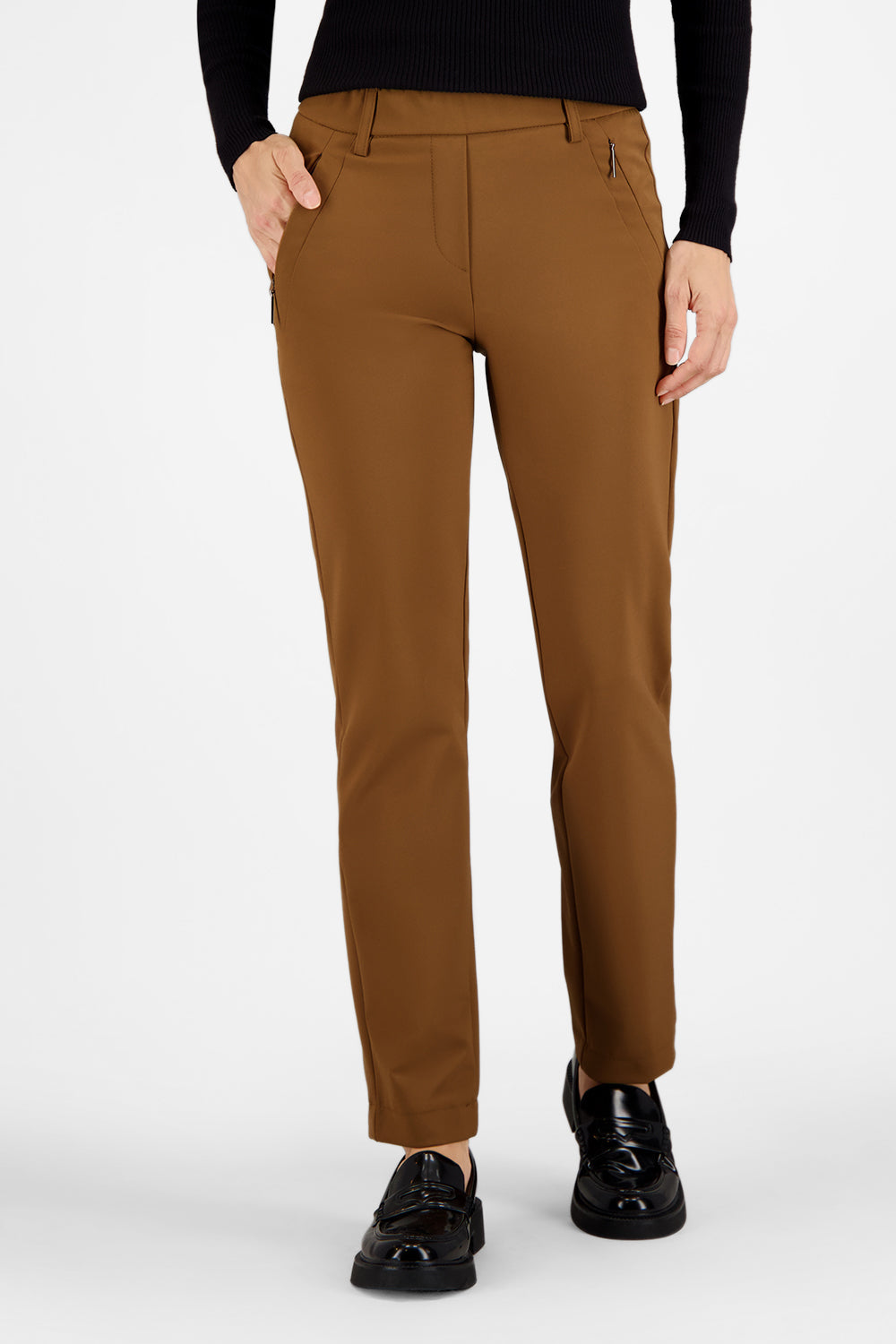 Gardeur Women Damen Hose ZENE57 - Slim - ZENE57-602471-1223 - camel - Beige