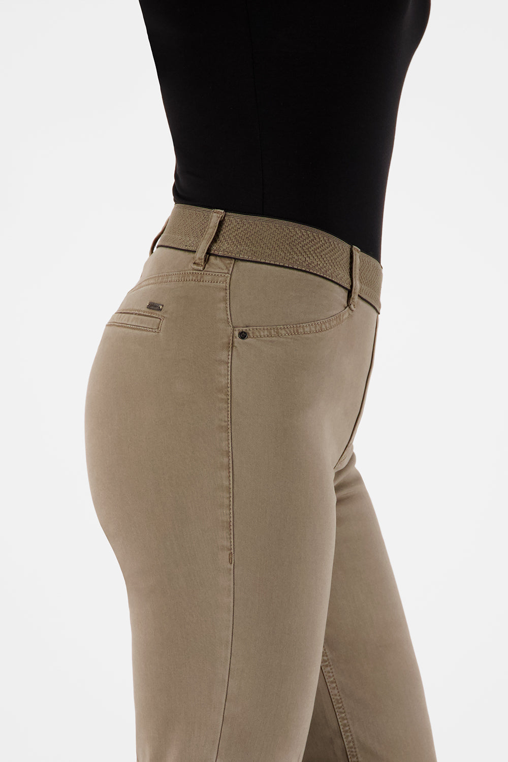 Gardeur Women Damen Hose ZILLA1 - Slim Fit - ZILLA1-80691-2022 - taupe - Beige