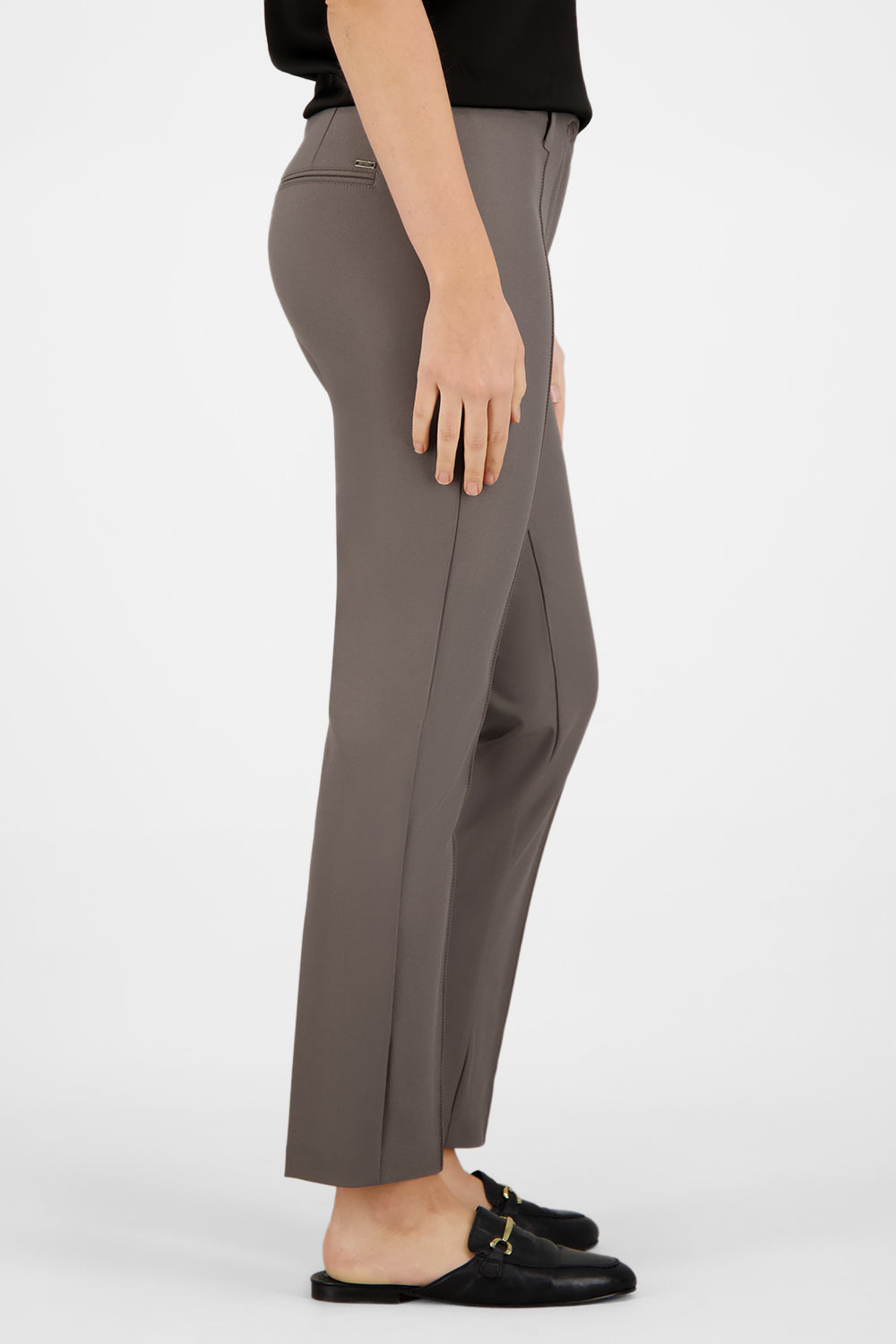 Gardeur Women Damen Hose ZENE61 - Straight - ZENE61-602471-3025 - dunkel taupe - Beige