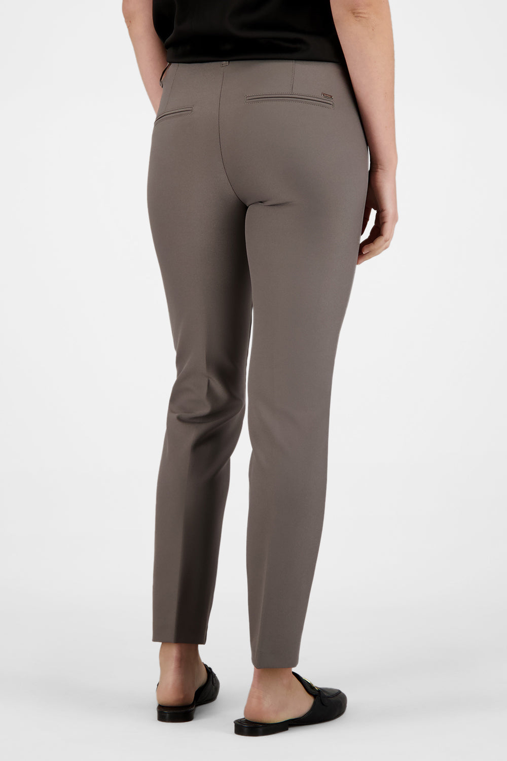 Gardeur Women Damen Hose ZENE61 - Straight - ZENE61-602471-3025 - dunkel taupe - Beige