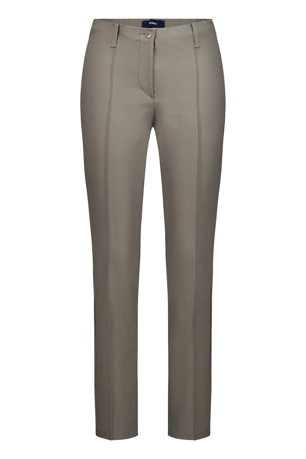 Gardeur Women Damen Hose ZENE61 - Straight - ZENE61-602471-3025 - dunkel taupe - Beige