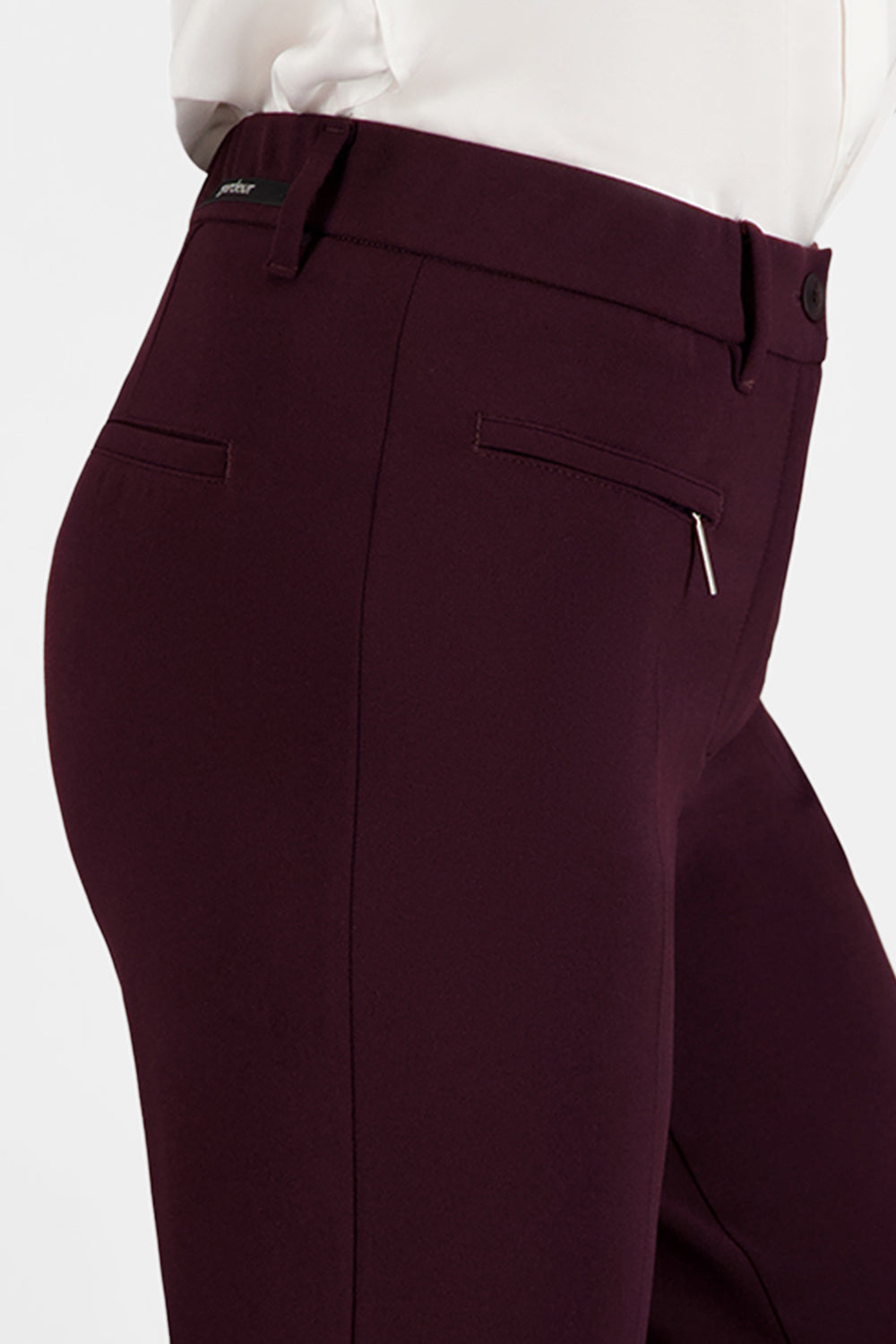 Gardeur Women Damen Hose ZENE51 - Slim Fit - ZENE51-601371-3039 - dunkelbordeaux - Braun