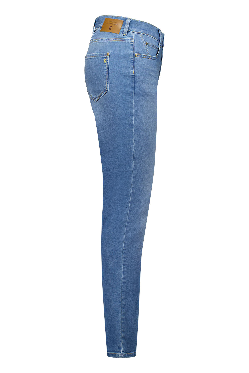 Gardeur Women Damen Hose ZURI122 - Slim Fit - ZURI122-670721-7167 - stone used - Blau