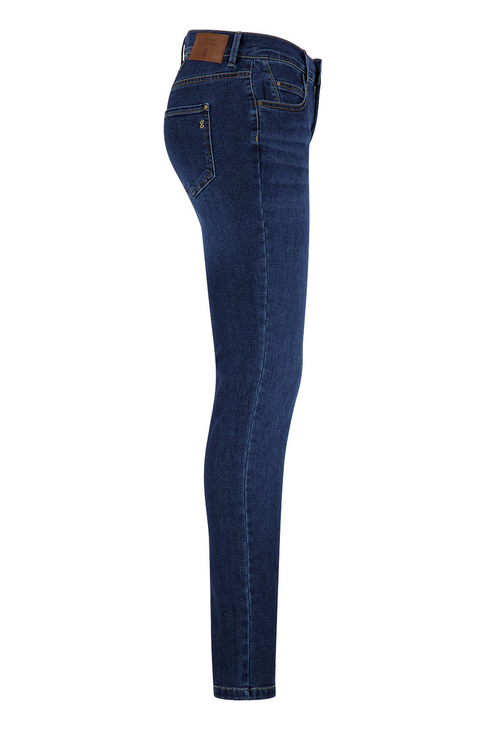 Gardeur Women Damen Hose ZURI122 - Slim Fit - ZURI122-670721-7169 - dark rinse used - Schwarz