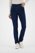 Gardeur Women Damen Hose MAJA4 - Slim Fit - MAJA4-670991-7268 - dark stone - Blau