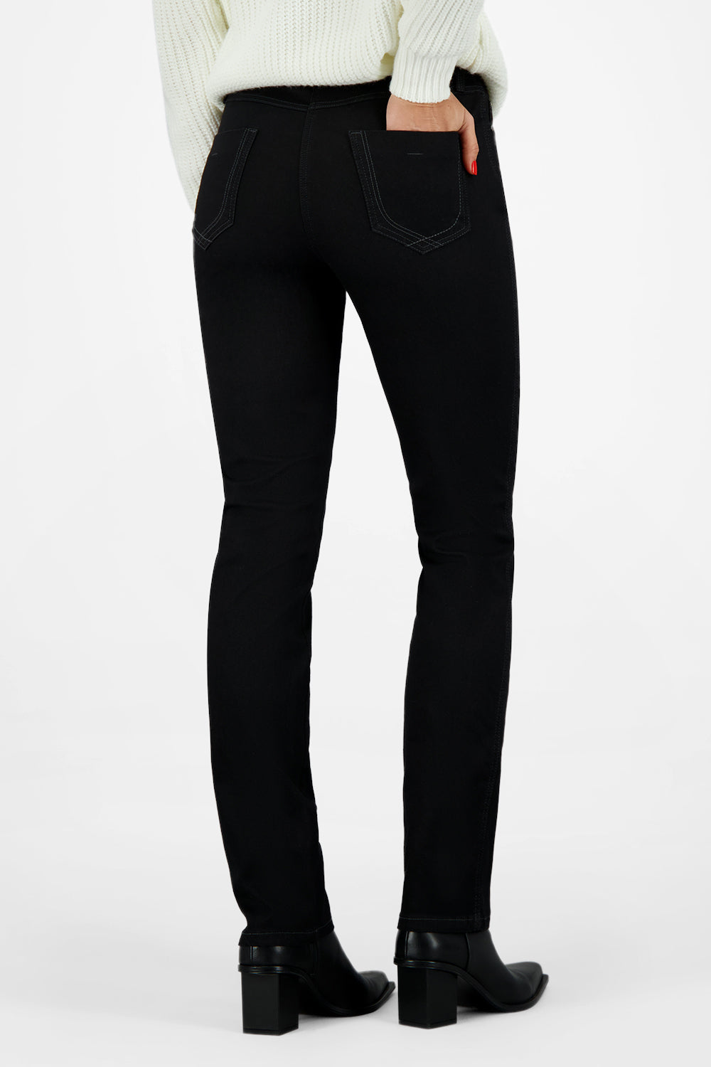 Gardeur Women Damen Hose MAJA4 - Slim - MAJA4-1839-8999 - black black - Schwarz