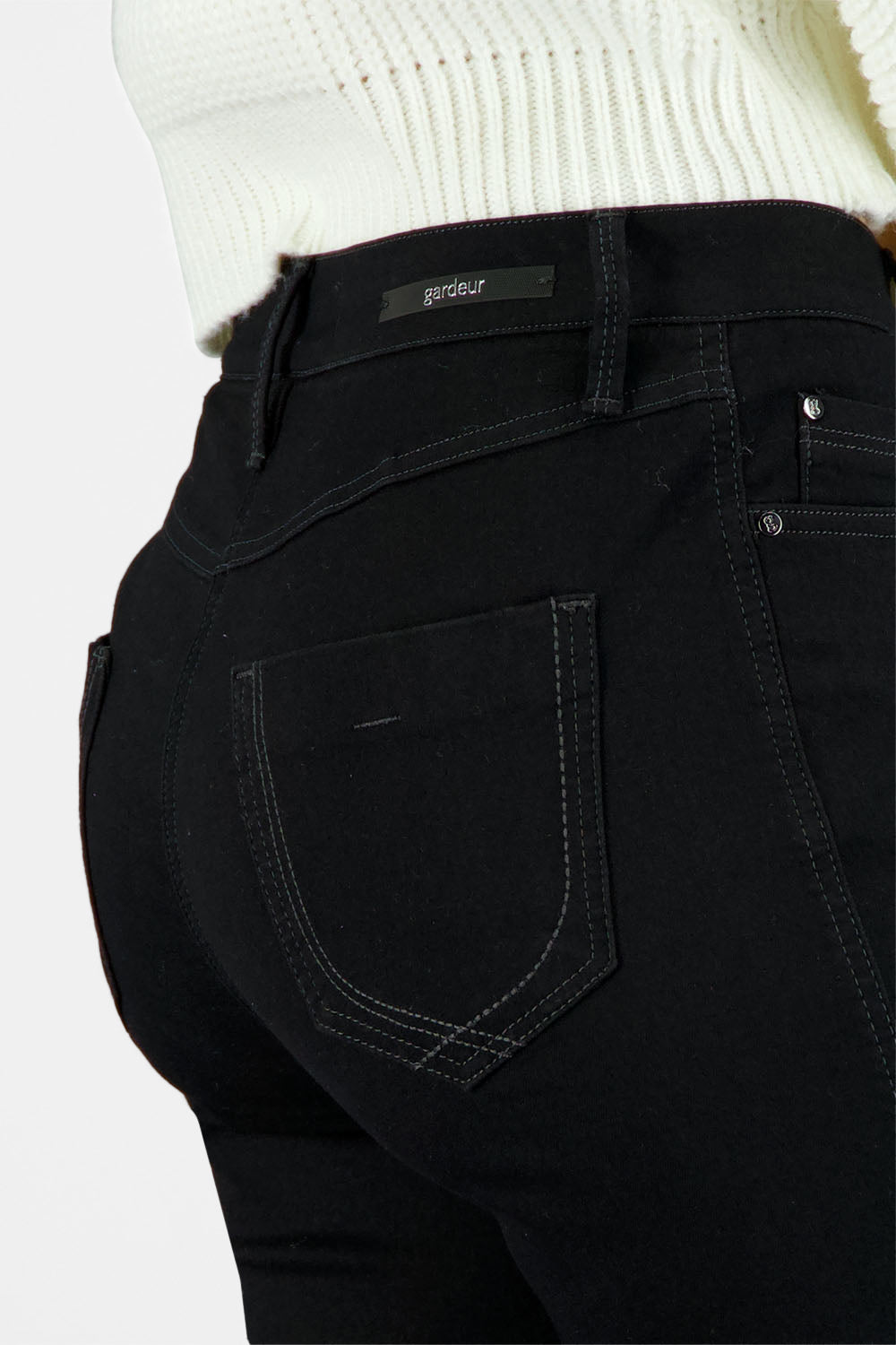 Gardeur Women Damen Hose MAJA4 - Slim - MAJA4-1839-8999 - black black - Schwarz