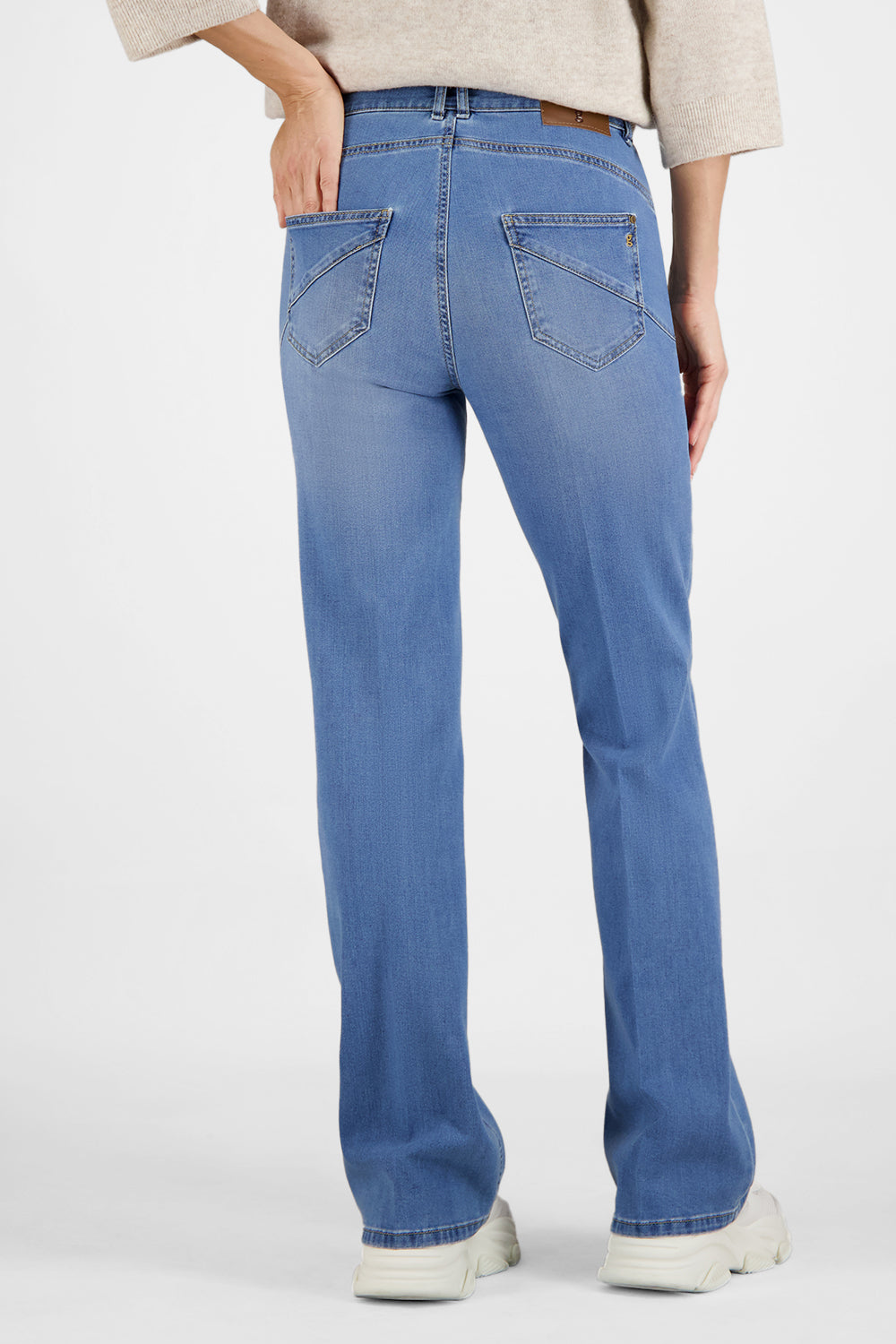 Gardeur Women Damen Hose ZURI126 - Slim Fit - ZURI126-670721-7167 - stone used - Blau